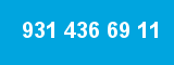 931 436 69 11 931 436 69 11